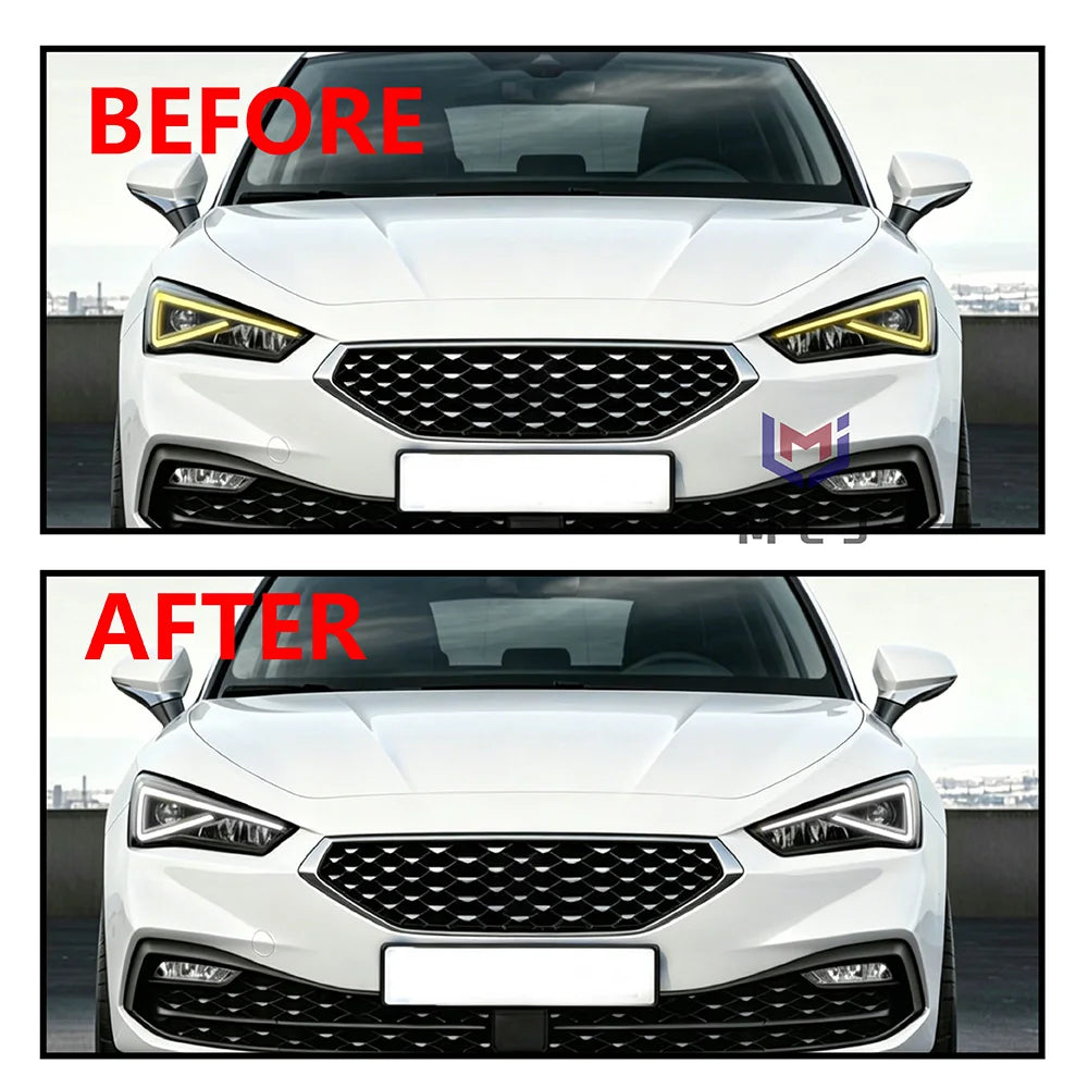 Angel Eye DRL PCB Chip & Light Guide Strip For SEAT Leon 2021-2023 Headlight Daytime Running Light