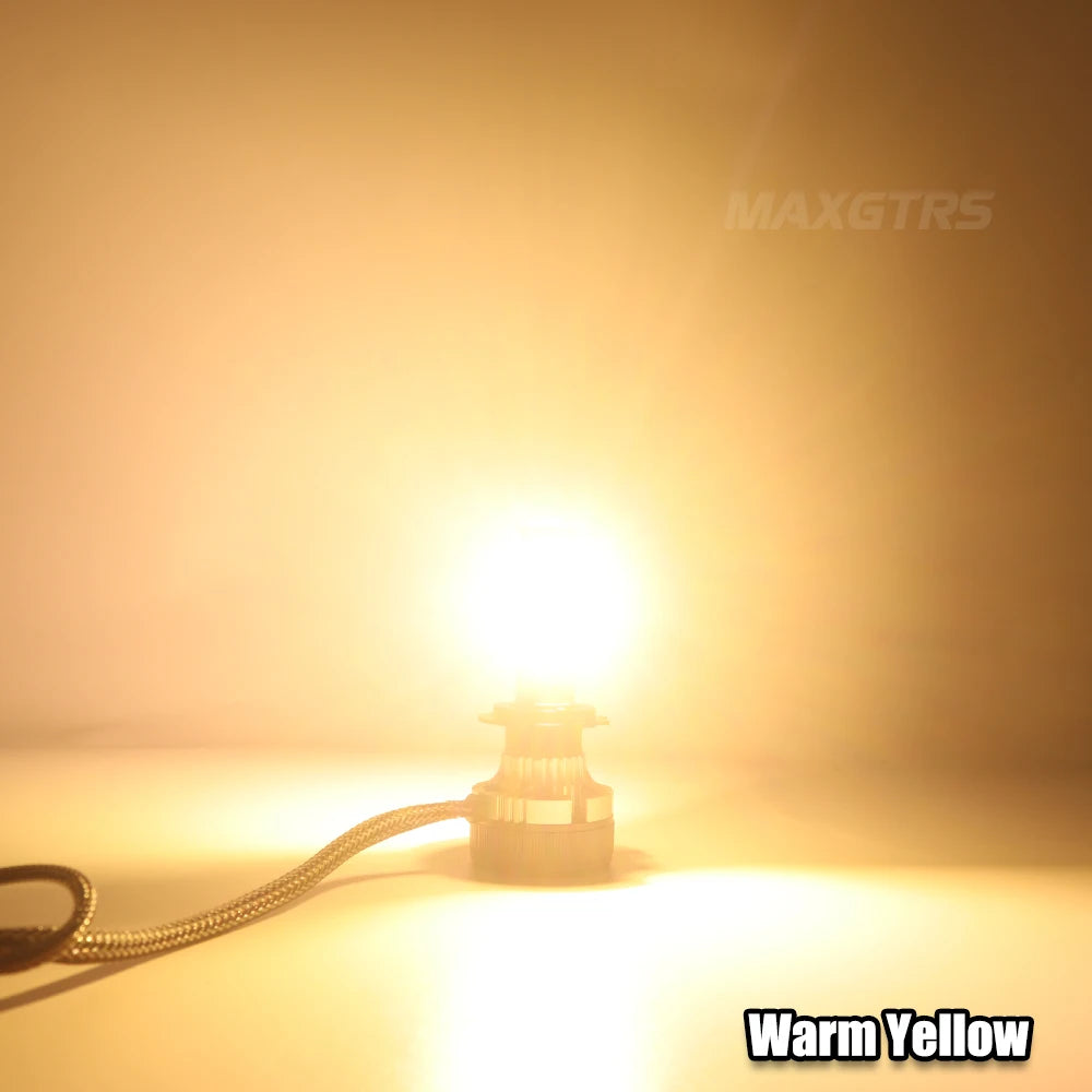 2Pcs 34000LM Super Bright H11 H8 H7 9005 HB3 H4 LED Canbus No Error Headlight Bulb Auto Lamp 9012 HIR2 LED Head Lights Lens