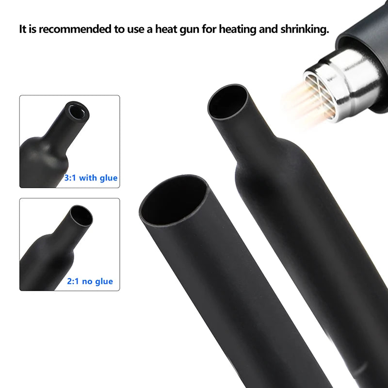 2 1/ 3 1/4 1 Heat Shrink Tube Set 73 900pcs Shrinkage Tubing