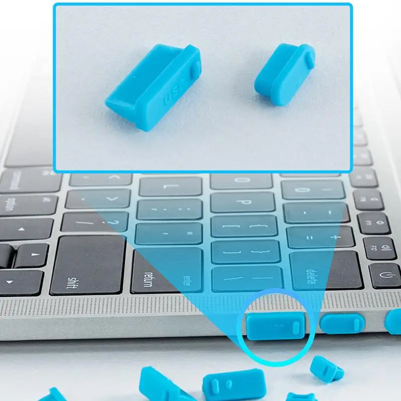 1set/16pcs Silicone Notebook Anti Dust Plug Cover Stopper Ty