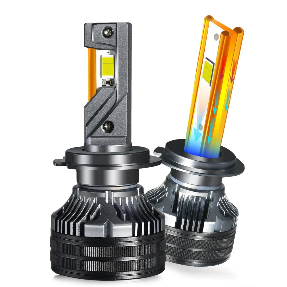 K6C K7C Copper Tubes LED Headlight Bulbs Powerful 170W 170000LM 6000K H1 H7 H11 H8 9005 9006 9012 D1S D2S D3S D4S H4 Car Lights