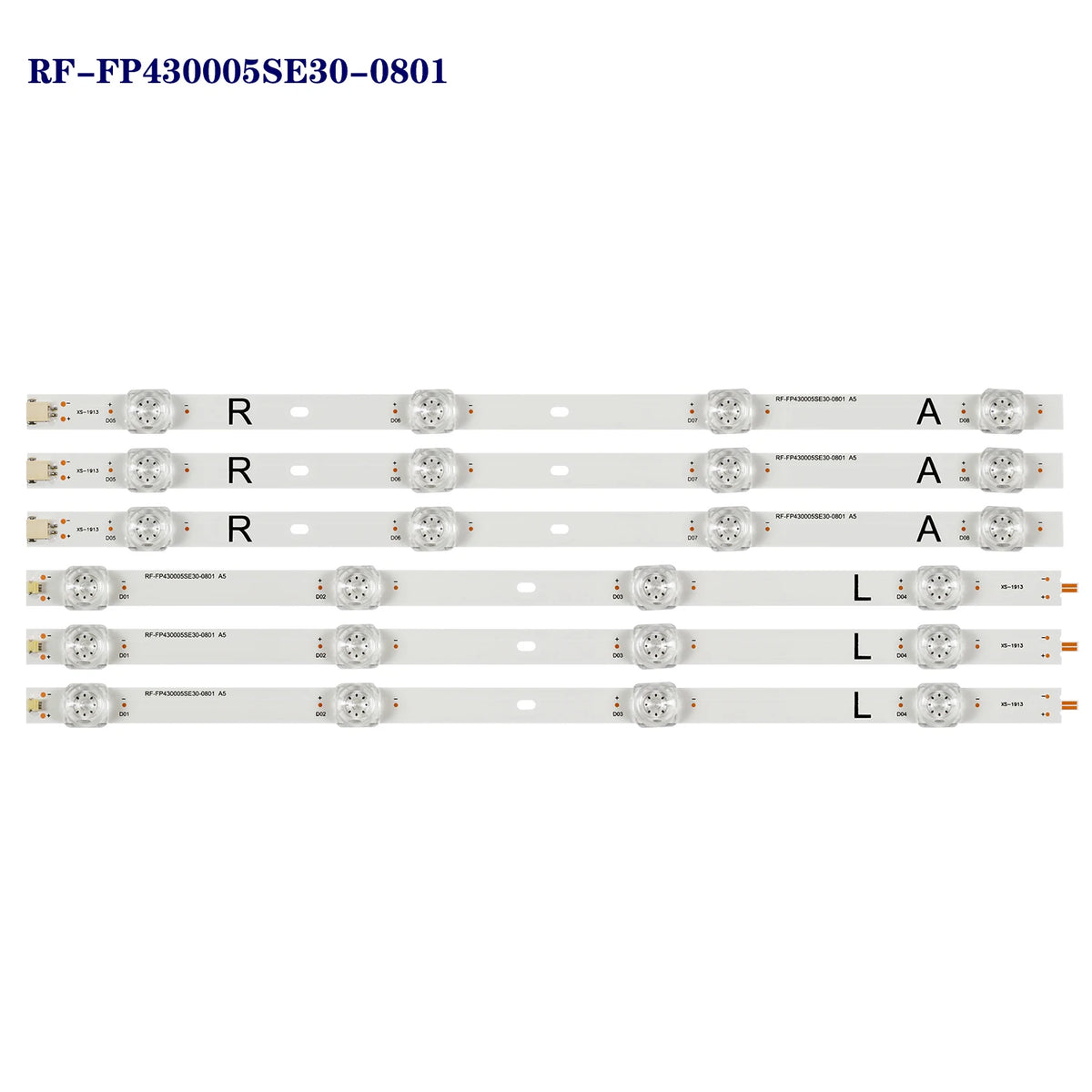 LED Backlight Strip for Xiaomi MI 4S L43M5-5ARU L43M5-5A RF-FR430005SE30-0801 A5 70401-01023 HV430QUB-H10