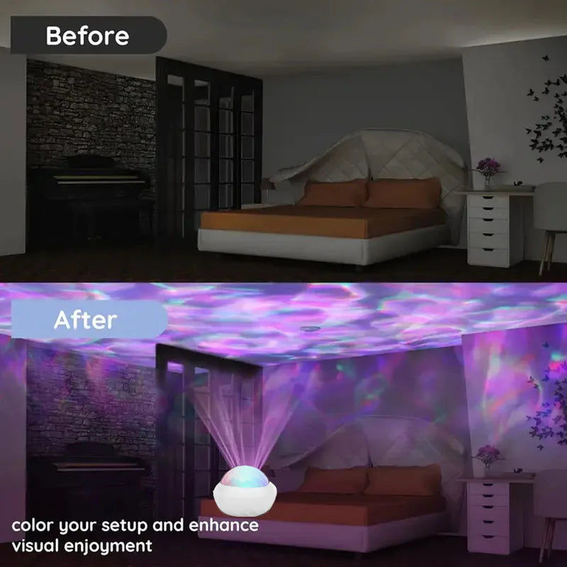 Northern Light Projector RGB Atmosphere Night Lights Remote 