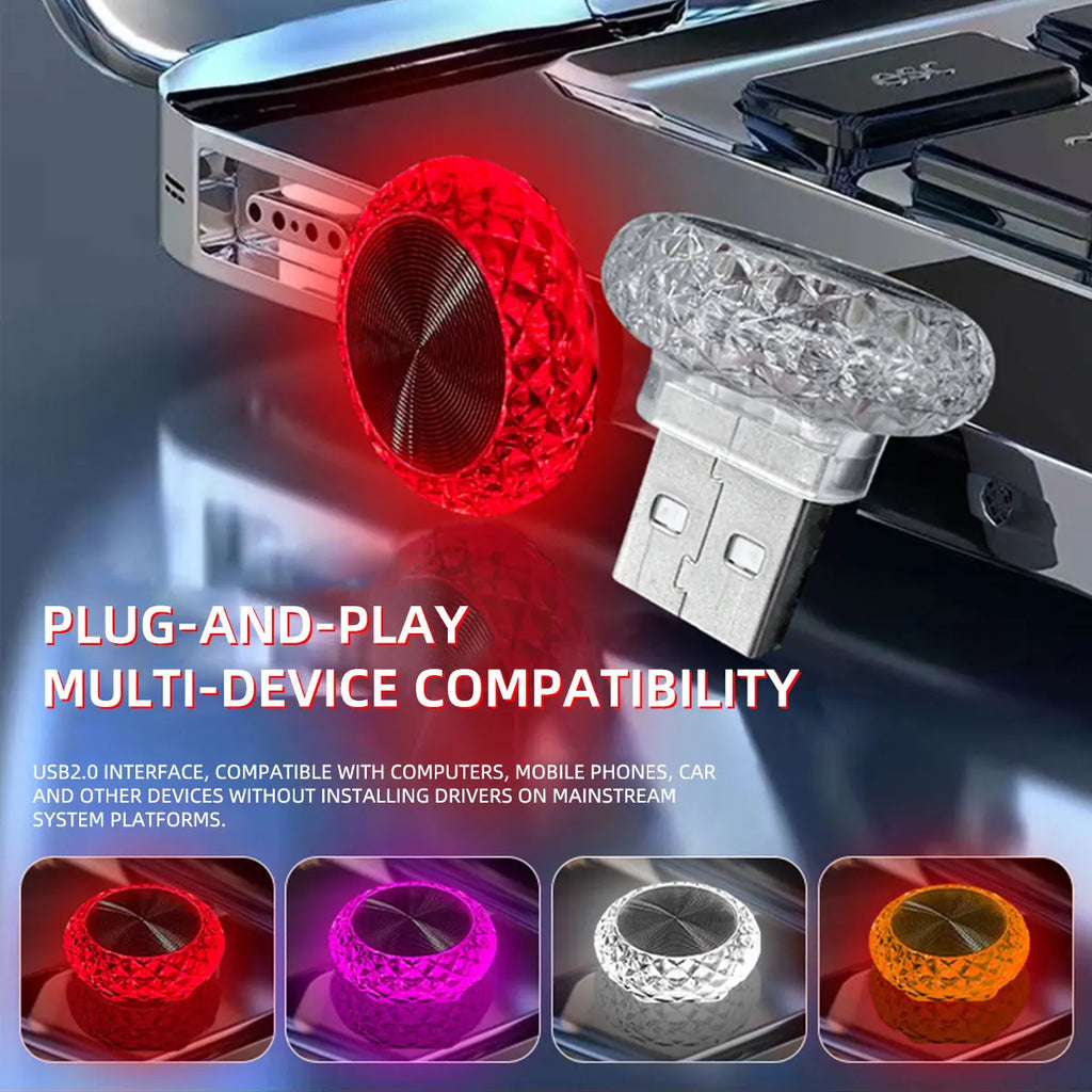 mini usb car ambient light Led Interior lights Decorative am