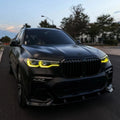 Angel Eyes DRL multicolor For 2019 2020 2021 BMW X7 G07 Laser Daytime Driving Lights Turn Signal LED Modules