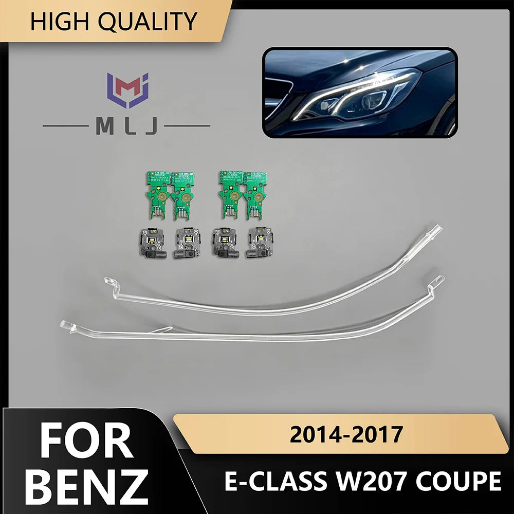 DRL Light Guide Tube Strip Angel Eye Chip Board For Mercedes-Benz E-Class W207 C207 Coupe 2014-2017 Headlight
