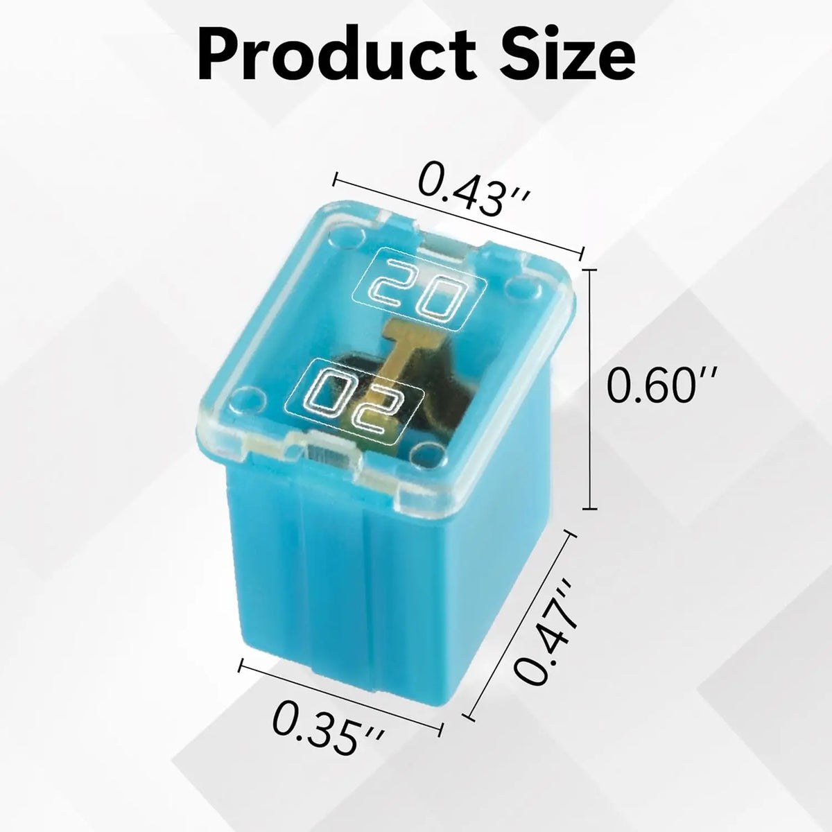 10PCS Versatile Automotive Fuse Assortment Low Profile Box S