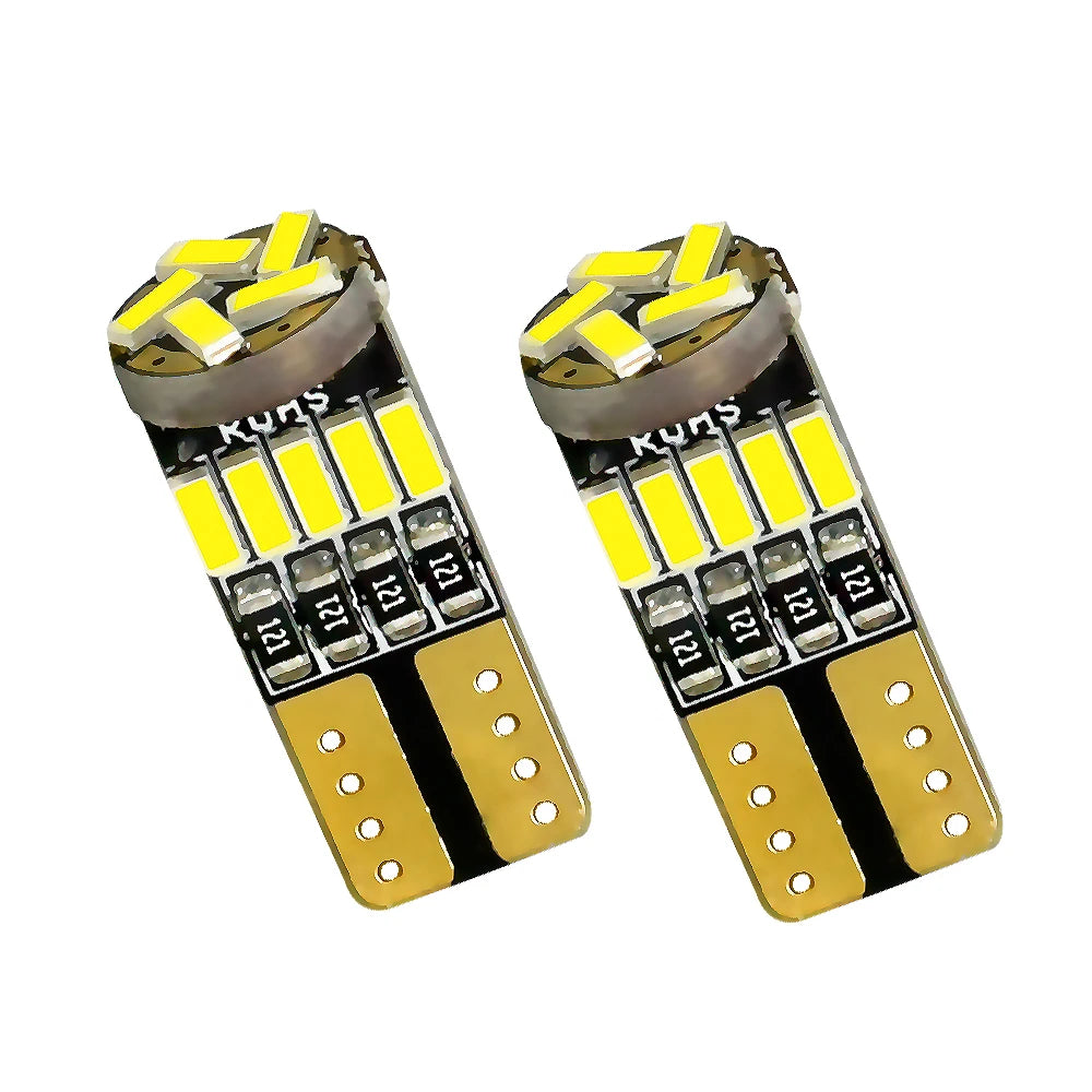2Pcs W5W WY5W 5W5 192 194 168 LED 15 LED For Car Auto Wedge Interior Light Dome Map Trunk Lamp 12V