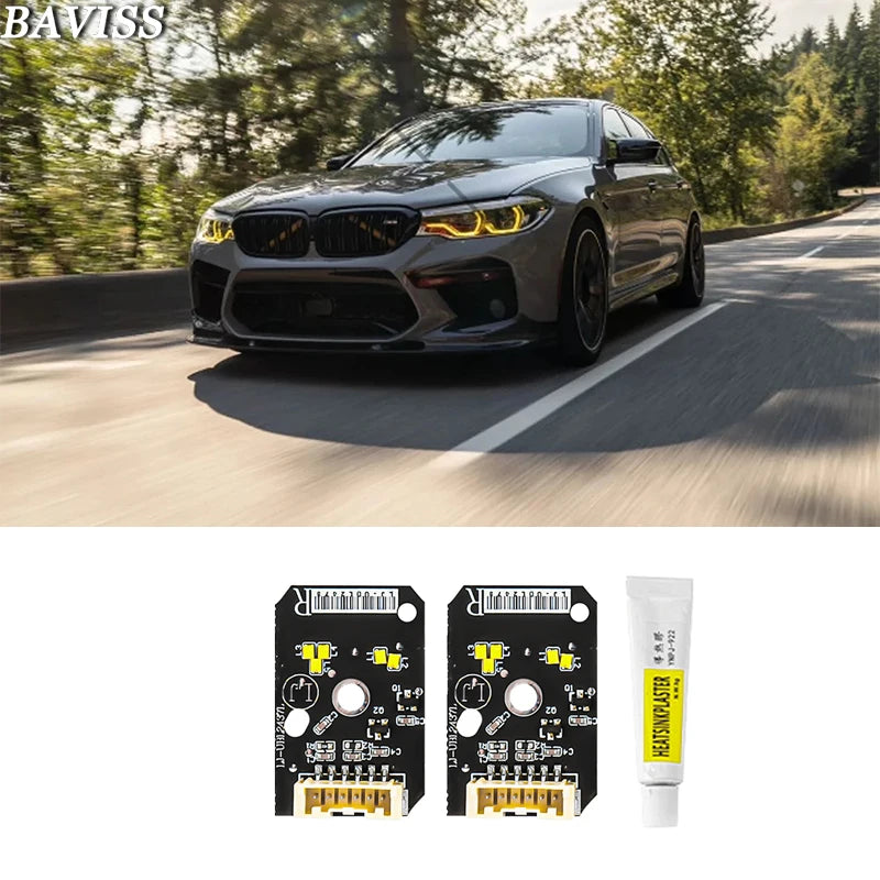 DRL LED Modules Board Set for BMW M5 F90 5 Series G30 Pre-LCI Adaptive LED Headlights 2018 2019 2020 LED