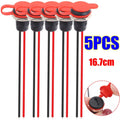 5/1pcs Type-C Female Chassis 2 Pin Type-C Female Socket USB Connector Waterproof Jack Female Charging Port with Card Buckle