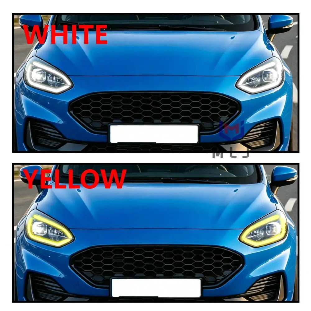 DRL Module Yellow For Ford Fiesta MK8 Focus MK4 Transit Custom Puma 2017-2024 Headlight Daytime Running Light