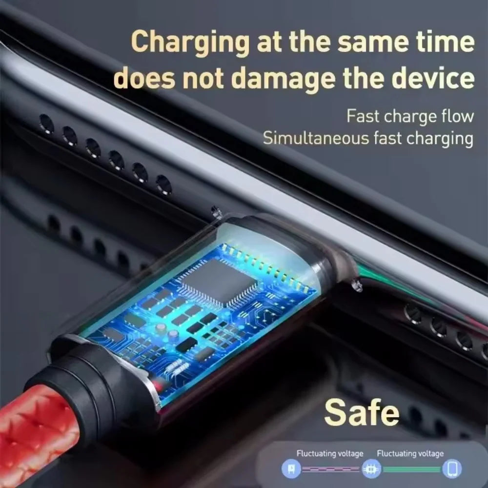 5 in 1 PD USB Fast Charging Cable For iPhone 14 13 12 Xiaomi