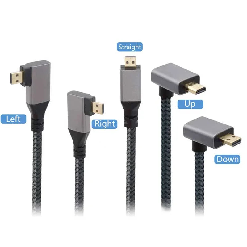 4K60Hz HDMI Male To Female Extension Cable Micro/Mini HDMI-C