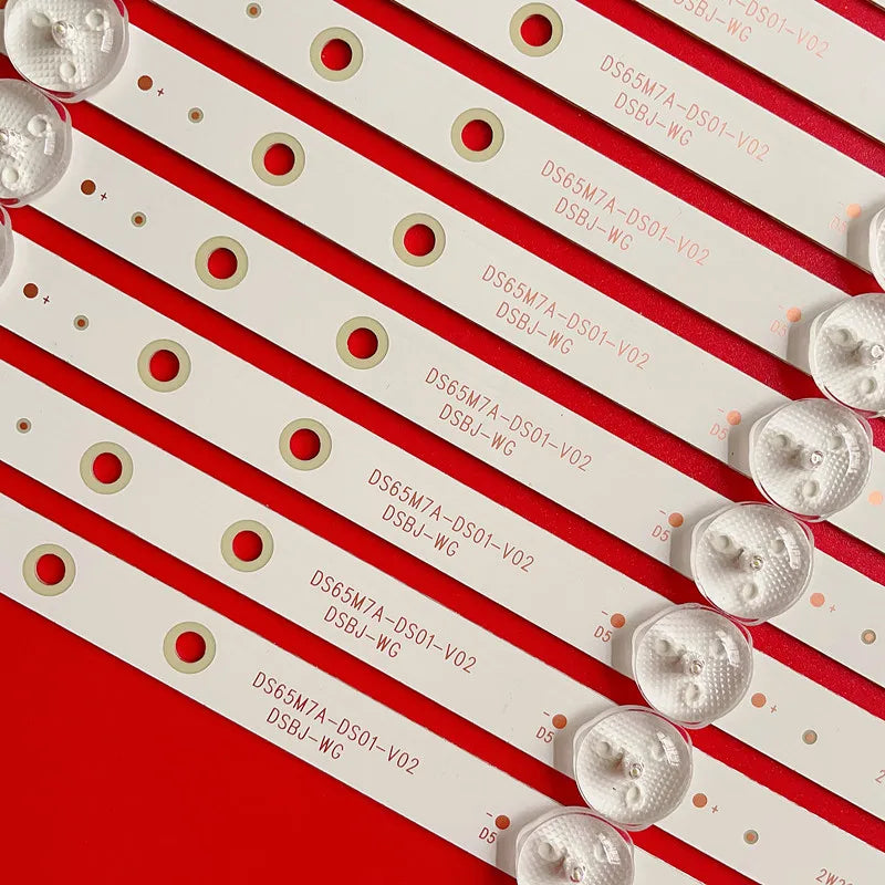 LED strip TI6510DLEDDS DS65M7A-DS01-V02 DSBJ-WG 2W2006-DS65M7A00-01 65D3503V2W6C1B62312M HYS-20P H1598