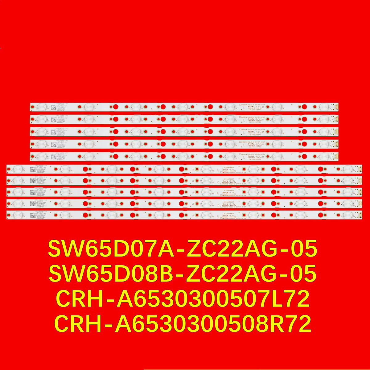 LED TV Backlight Strip for 65G5 65G6 65M9 65V20 65K5C 65E388A 65G565M9 TH-65FX580C SW65D07A-ZC22AG-05