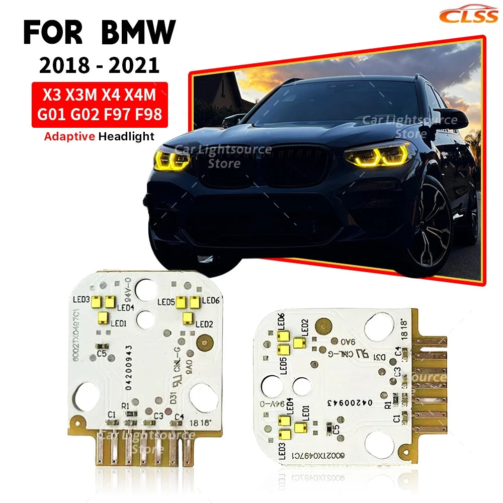 Angel Eye LED DRL Boards For BMW X3 G01 X4 G02 X3M X4M 2018-2021 Adaptive Headlight Daytime Running Light