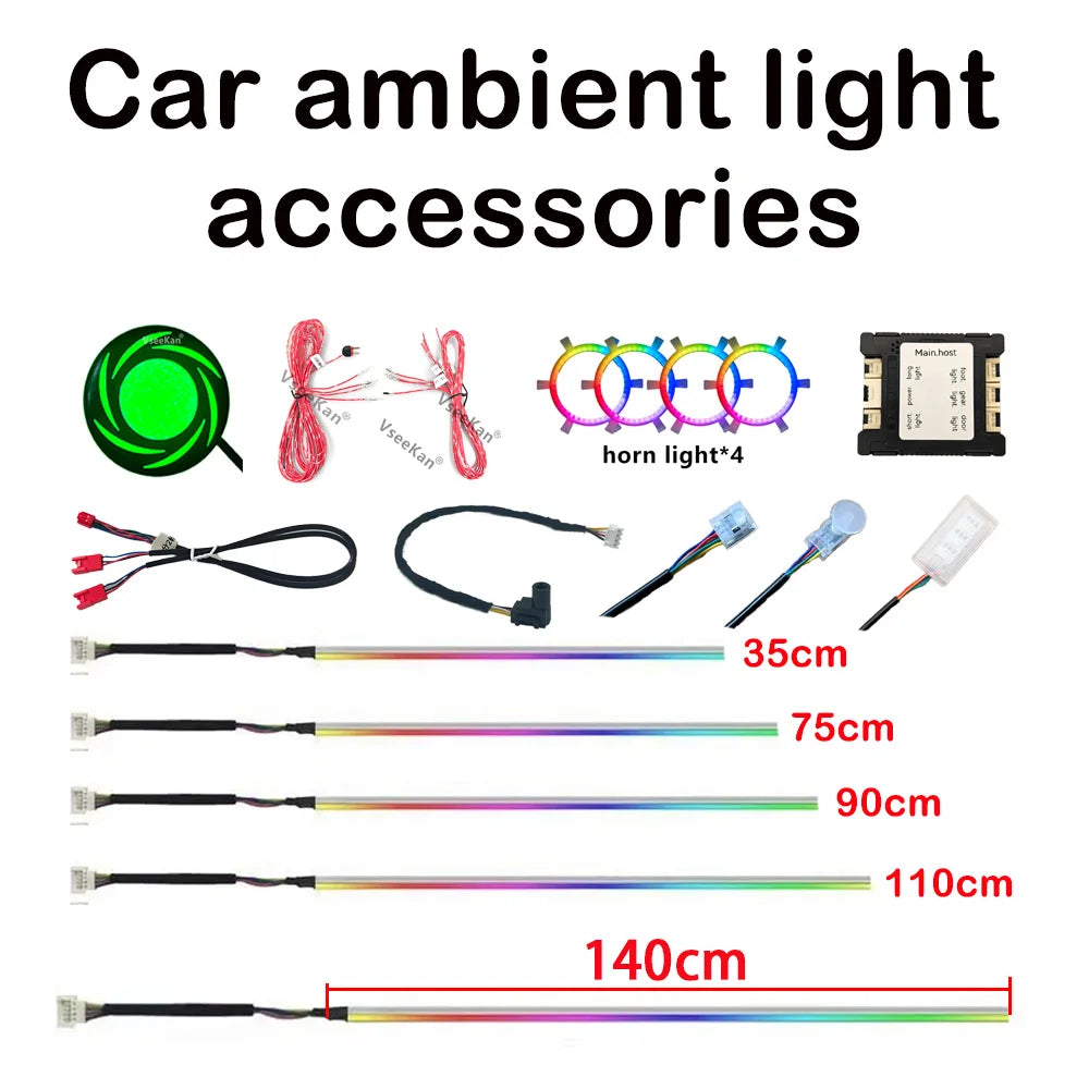 Car Ambient Light Accessories Accessories Y-Wires Light Stri