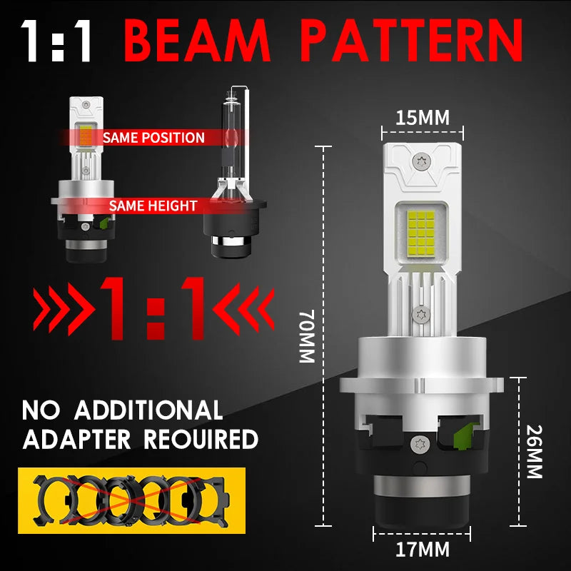 D SERIES LED Headlight HID Bulbs D2S D4S 1 1 Replace Headlam
