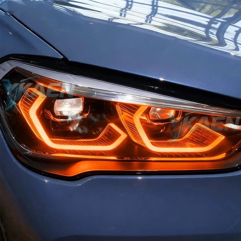 Angel Eyes LED DRL Boards For BMW X1 F48 F49 LCI 2019-2022 Blue Red Daytime Running Light Turn Signal for BMW