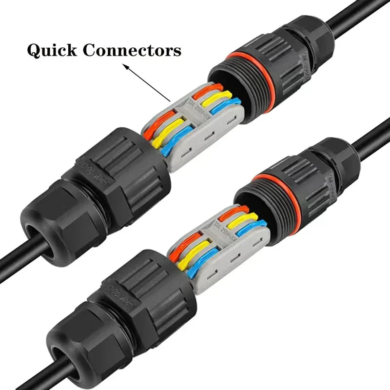 IP68 Waterproof Joint Wire Quick Connection Connector 2/3 Pi