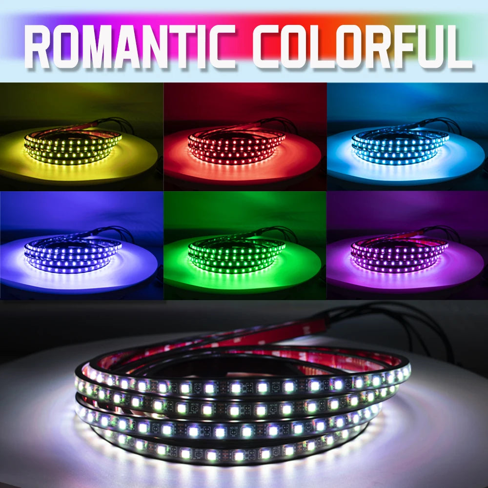 4IN1 LED Strip Car Bottom Underglow Light Flexible LED Under