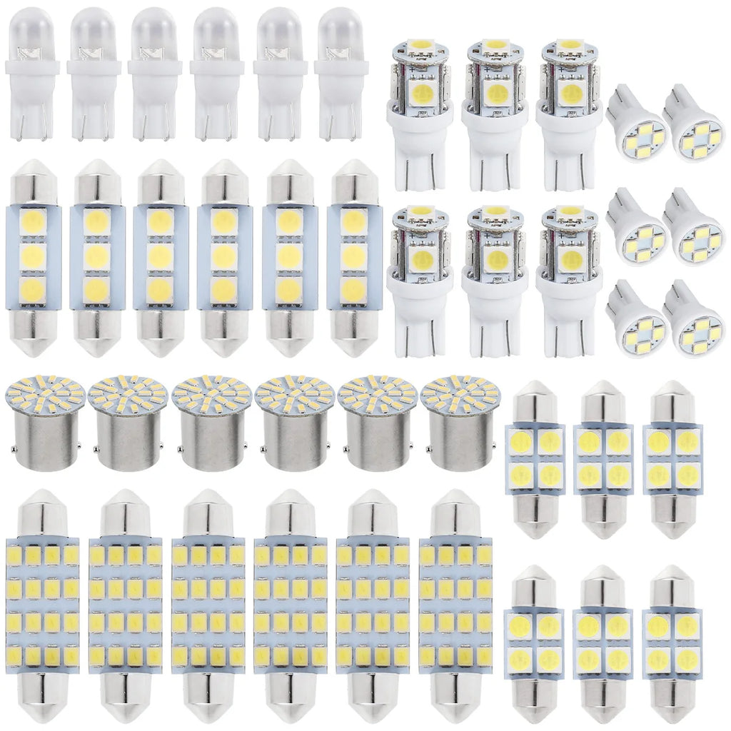 42/20Pcs LED Car Interior Lights T10 6000K SMD LED Xenon Whi