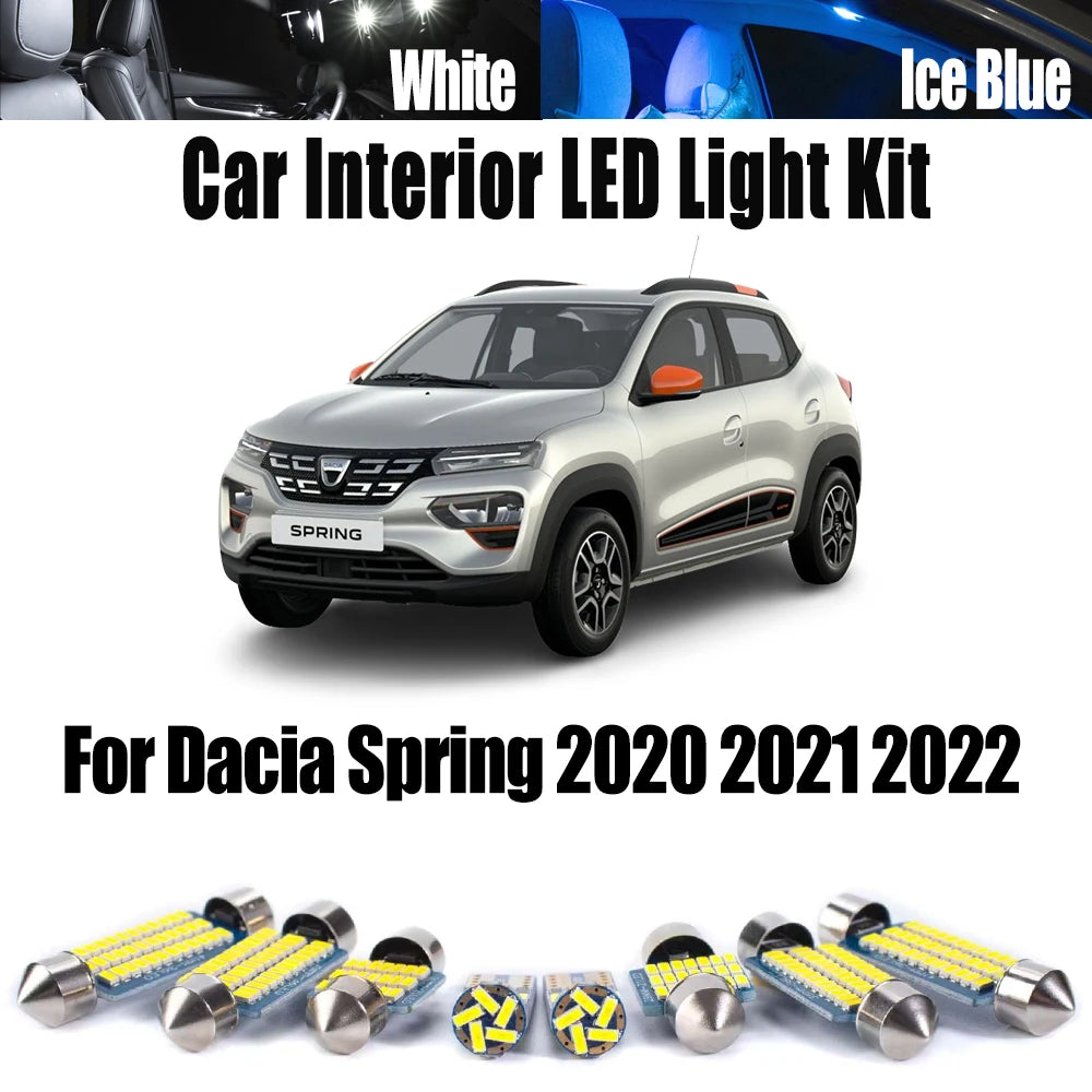 7-Piece LED Interior Light Kit - Canbus Error-Free Interior Bulbs