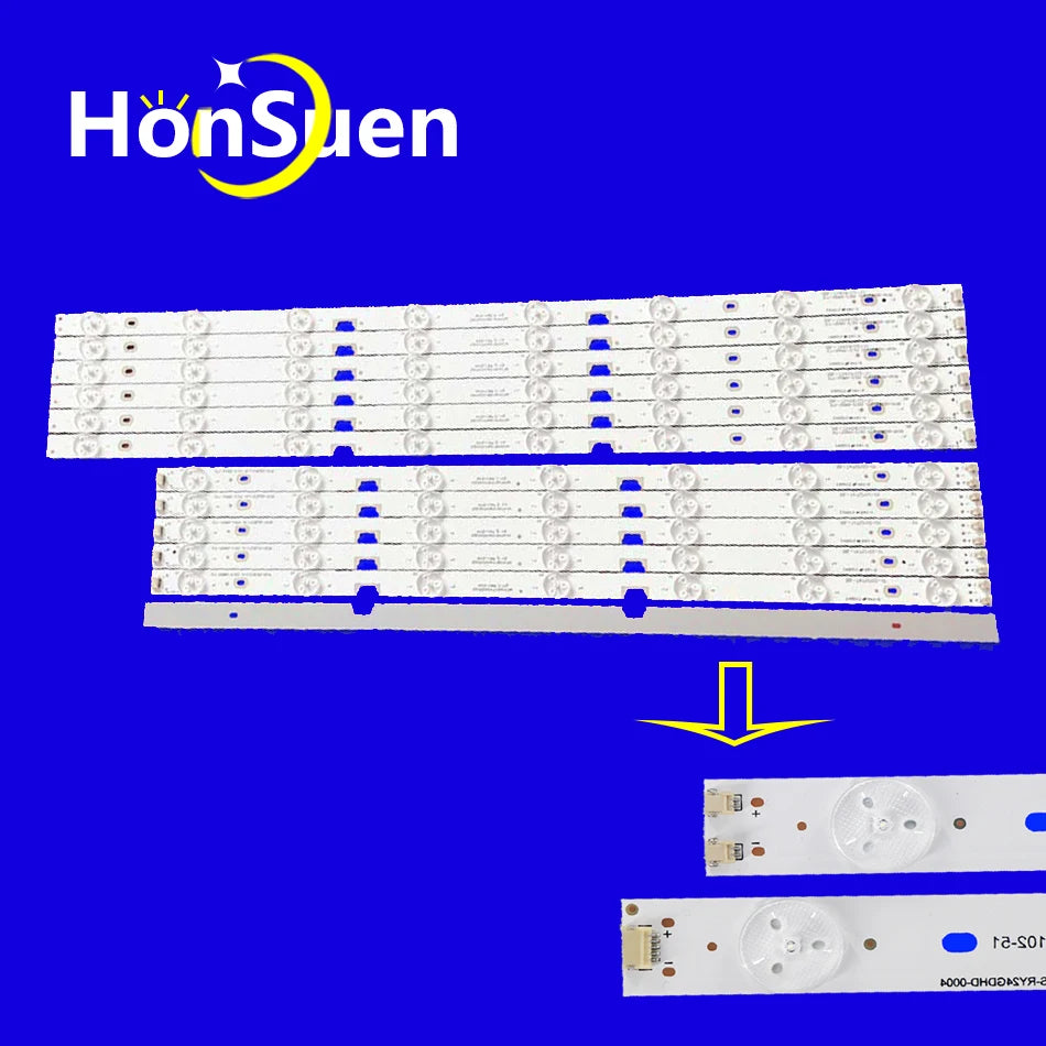 LED Backlight Strip for 12PCS LED Backlight Strip For Haier 50"TV LE50B5000W LE50B3500W LE50B3000W