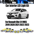 9-Piece LED Interior Light Kit for Renault MK5 - Canbus Error-Free Interior Bulbs