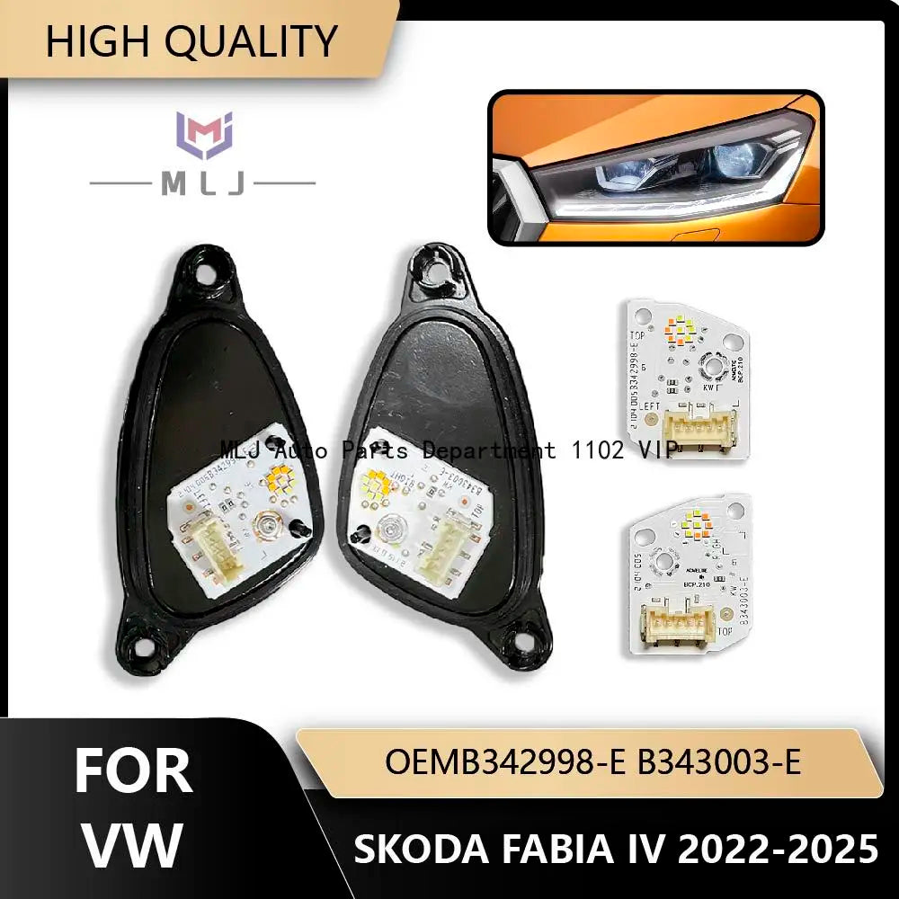 LED Headlight DRL Module Control Unit Daytime Running Lights Car Accessories OE B342998-E B343003-E for Skoda