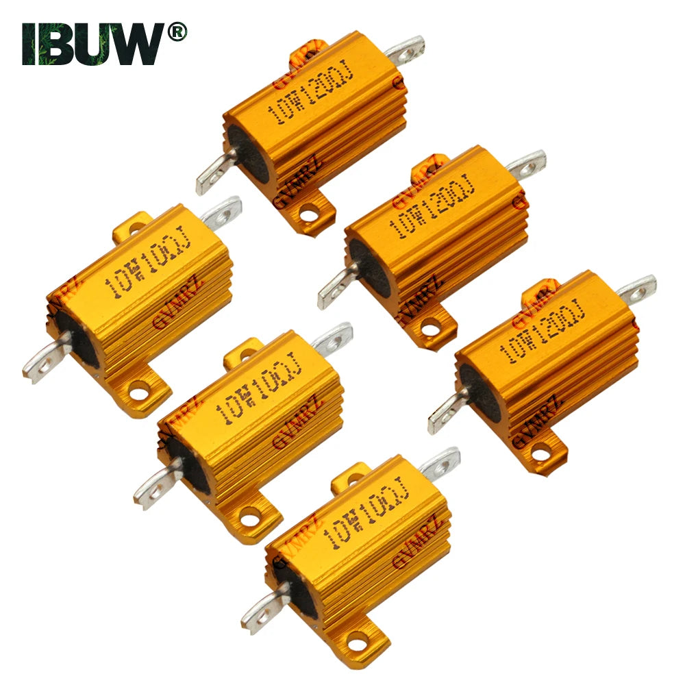 10W Aluminum Housing Wirewound Power Resistor Assorted Resis