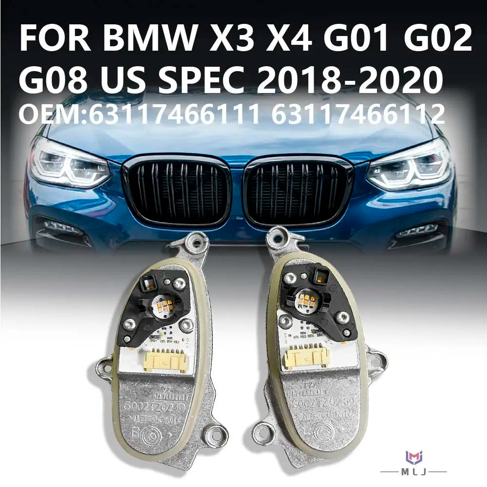 Headlight White DRL Turn Signal Light Module Car Accessories for BMW G01 G02 G08 2018-2020