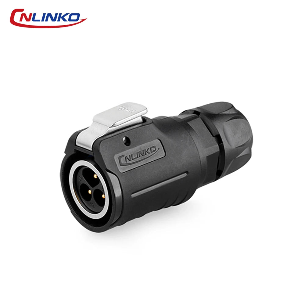 CNLINKO M16 Waterproof Electrical Connector 2/3/4/5/7/8/9 Pin Soldering Wire Aviation Connectors Panel Mounting Plastic+Metal