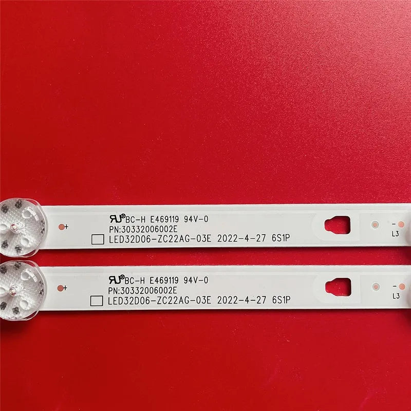 LED Backlight Strip forLED32D06-ZC22AG-03E 30332006002E for HEC H32E06S JC LT-32MAW205 Telefunken