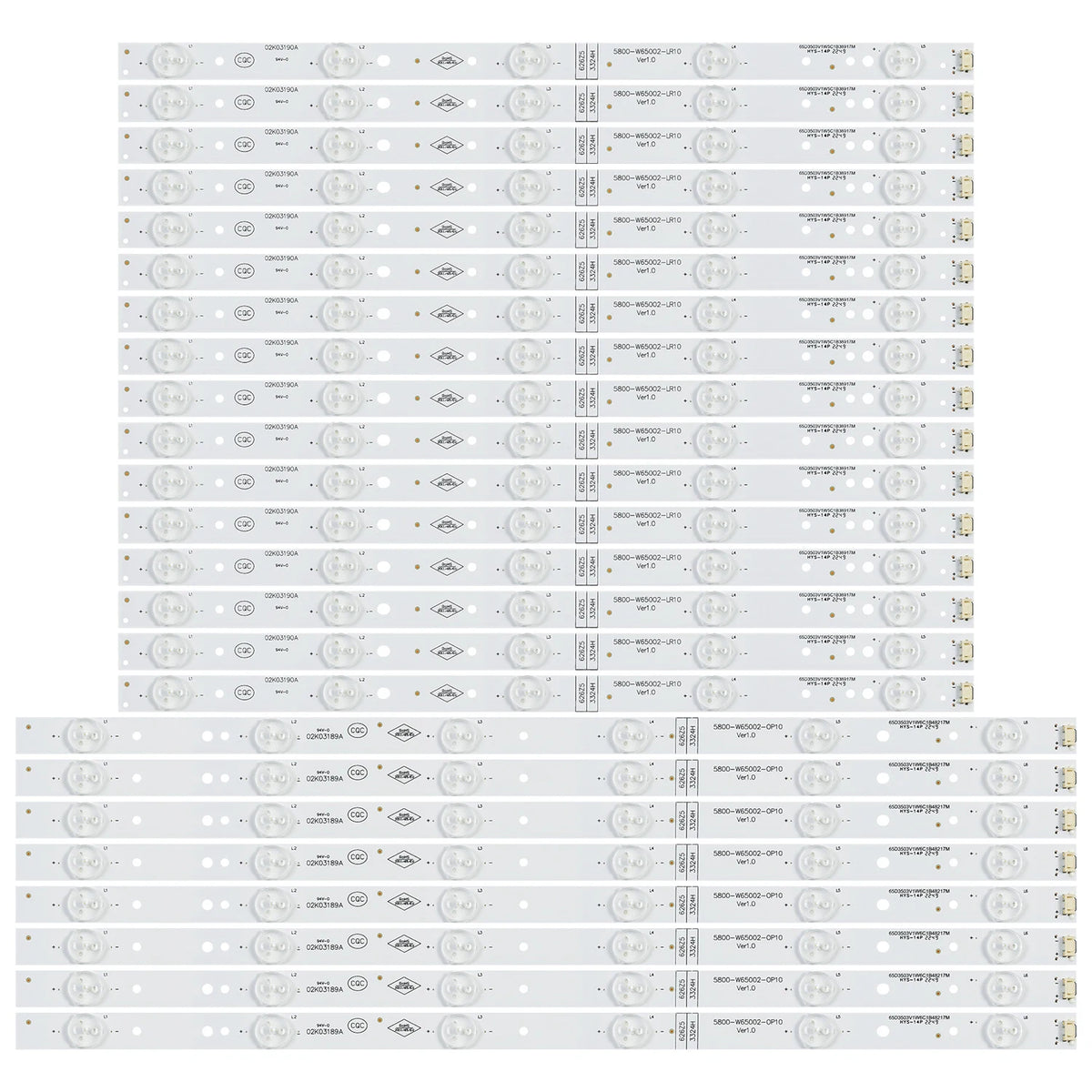 LED Backlight Strip for 65UH5500 65uh5500-ua 5835-W65002-LR40 5835-W65002-0P40 V650DJ4-QS5 65K2