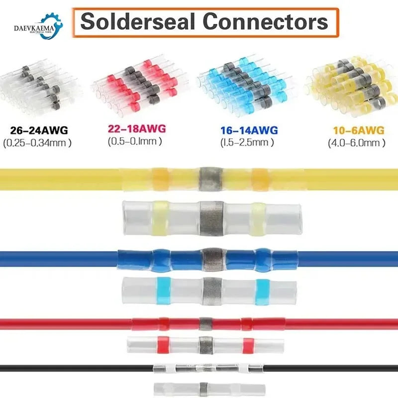 280/1200pcs Solder Sealed Wire Connectors Heat Shrink Solder
