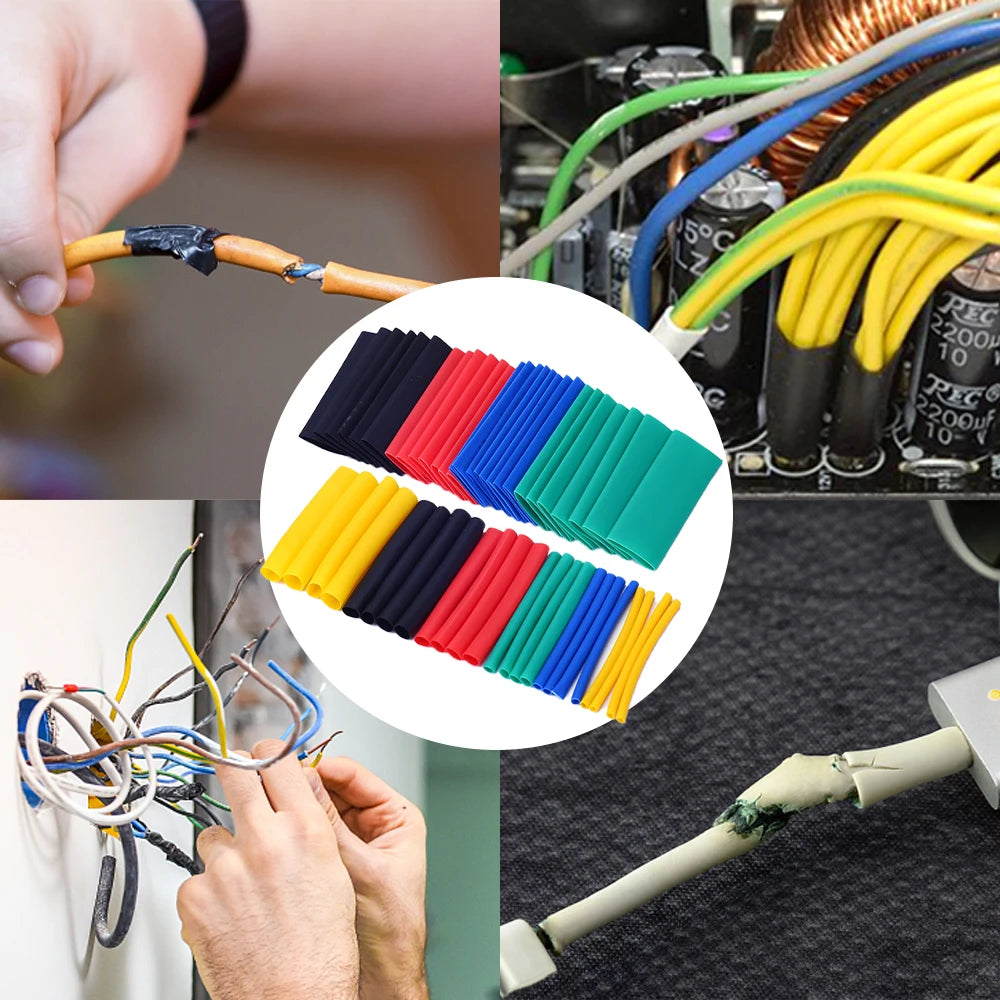 1160/580/164PCS Heat Shrink Tubing Kit Wire Shrinking Wrap C