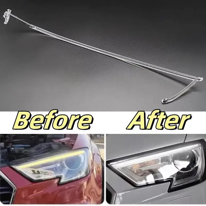 DRL Headlight Light Guide Plate Daytime Running Light Tube Bar Car Accessories for Audi A3