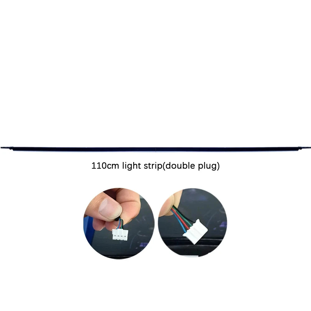 Dual Zone 18/22 in 1 Ambient Light Parts 64 Colors RGB Main Controller Sub Controller Speaker Lights 35/75/110cm Light Strips