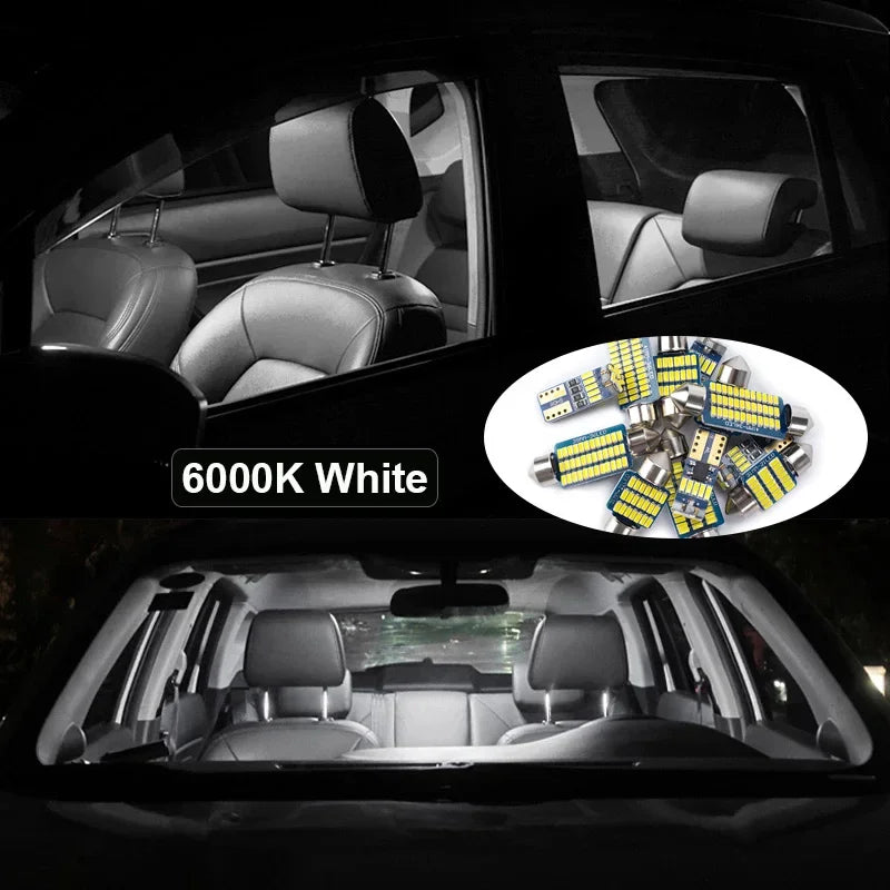 13Pc Canbus Car LED Interior Map Dome Door Light For Renault Clio 3 III MK3 2006 2007 2008 2009 2010 2011 2012 Reading Bulb Set