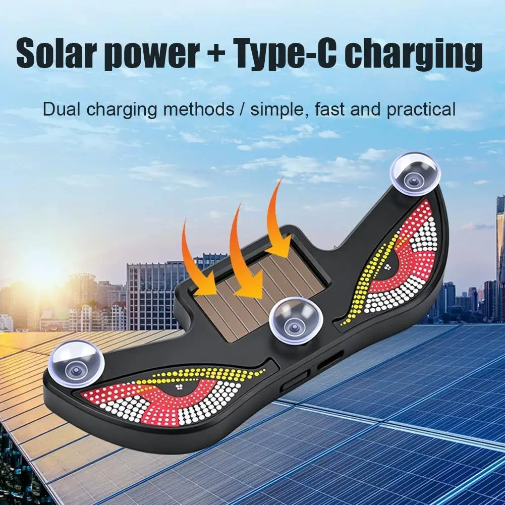 Upgrade Ambient Light Solar Powered Breathing Neon Light Car