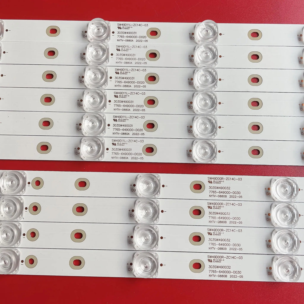 LED Backlight Strip for 49E660C 49E660D 49E7BRE SW49D11R-ZC14C-03 SW49D11L-ZC14C-03 7765-649000-D020