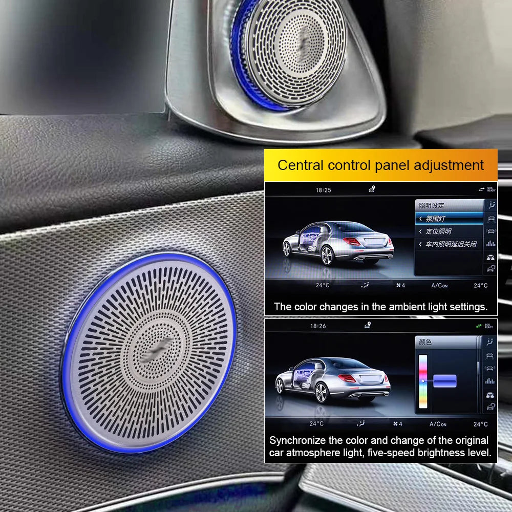 New LED Speaker Cover Car Door Horn Decorative Shell Cover A