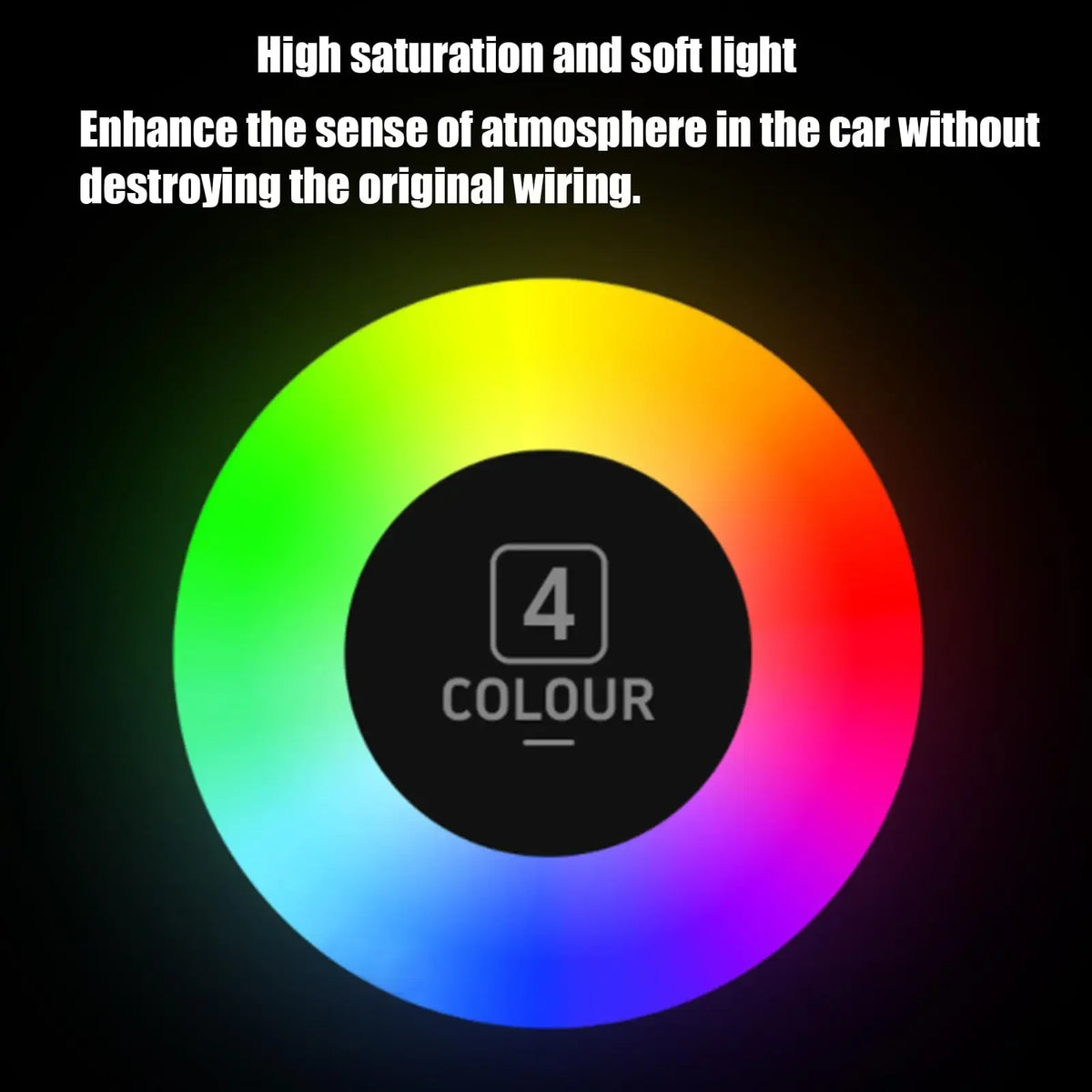 Universal Car USB Led Light Atmosphere Light DC5V Vehicle Am