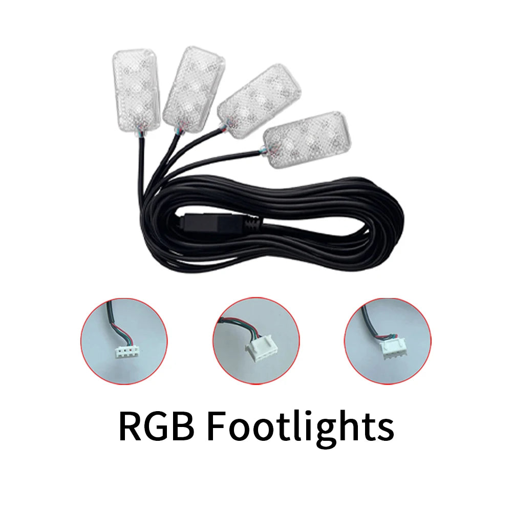 RGB LED Lamp App Ambient Lights Accessories 4 Wire LED Light Strip Door Light Storage Light Footlight Main/Sub Controller Part