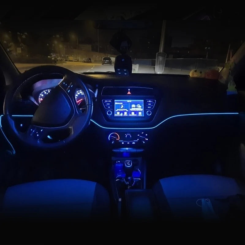 5m Car Interior Atmosphere Lighting LED Strip 5V DIY Flexibl
