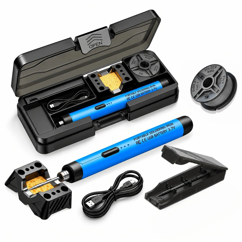 USB/Wireless Soldering Iron with 3-Temperature Settings Incl