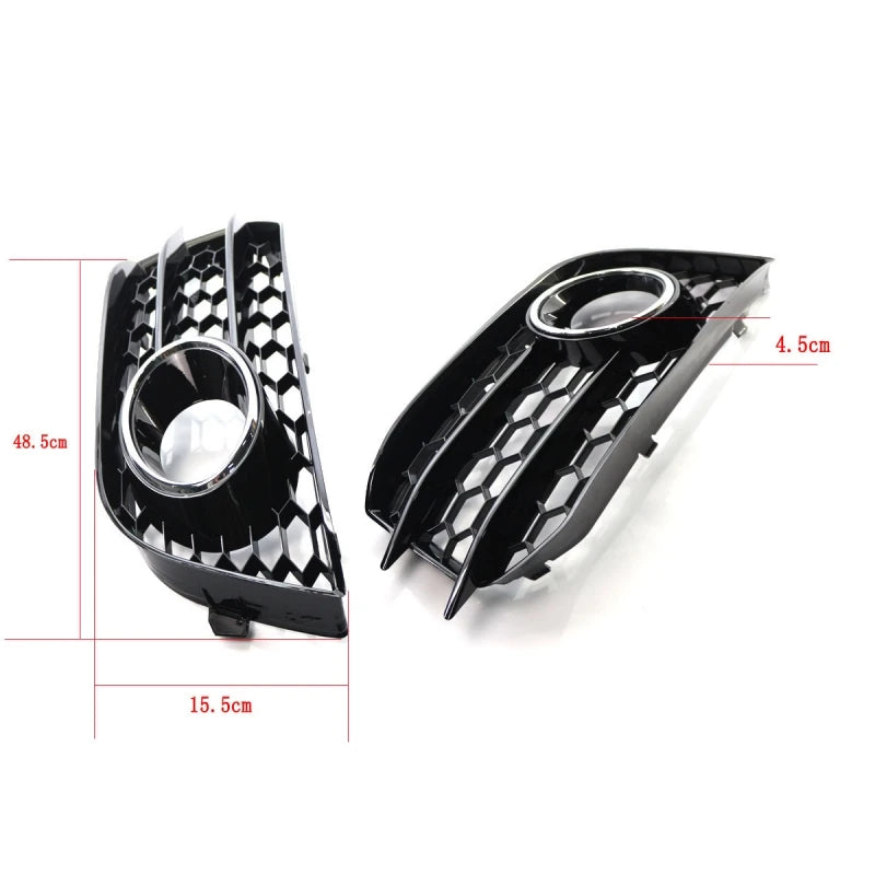 Lamp Grille For Audi A1 2011 2012 2013 2014 Fog light Garnish Hood Car Accessories