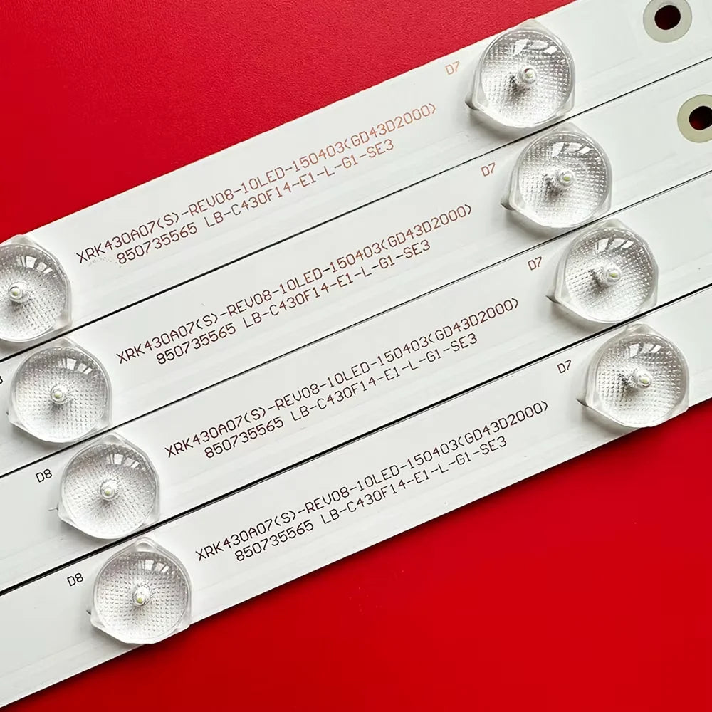 LED Backlight Strip for 4pcs LED Backlight strip For LED43D7200I LE43A509A LU43V809 UHD43D5000ISX KHP200640C