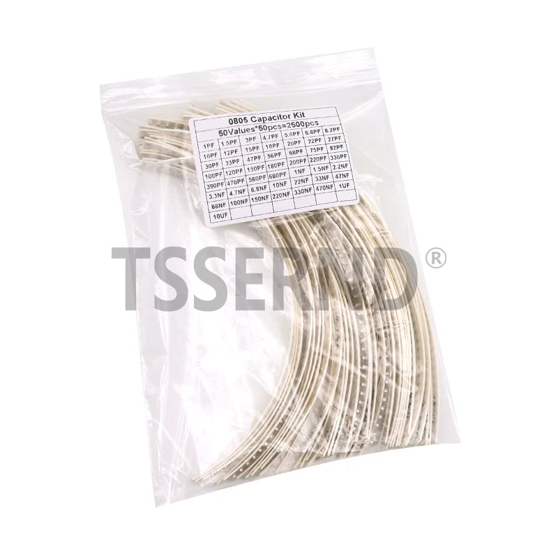 2500pcs 0402 0603 0805 SMD Ceramic Capacitor Assorted Kit 50